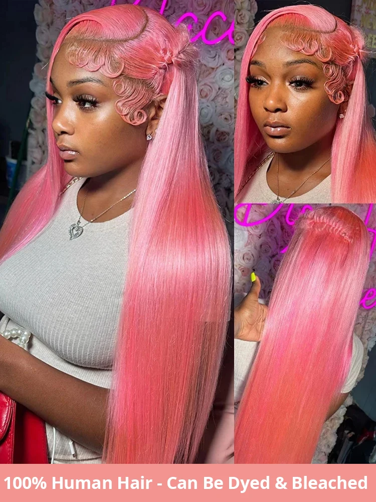 40 дюймов 250 Плотность 13x6 Hd Прозрачный парик из натуральных волос на фронтальной