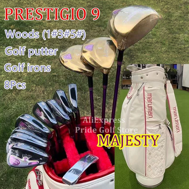 2023 New Women Golf Clubs Maruman Majesty Prestigio 9 Golf Club Complete Set Graphite Golf Shaft L Flex