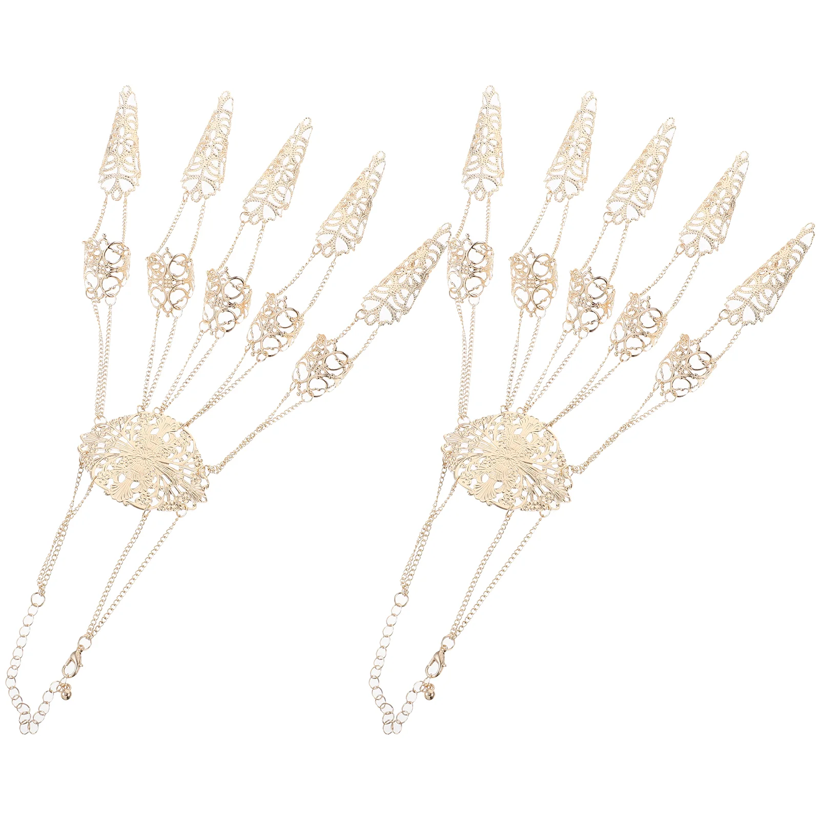 

Gypsy Bracelet Hand Chains Goth Bracelets Women Finger Jewelry Costume Accessories