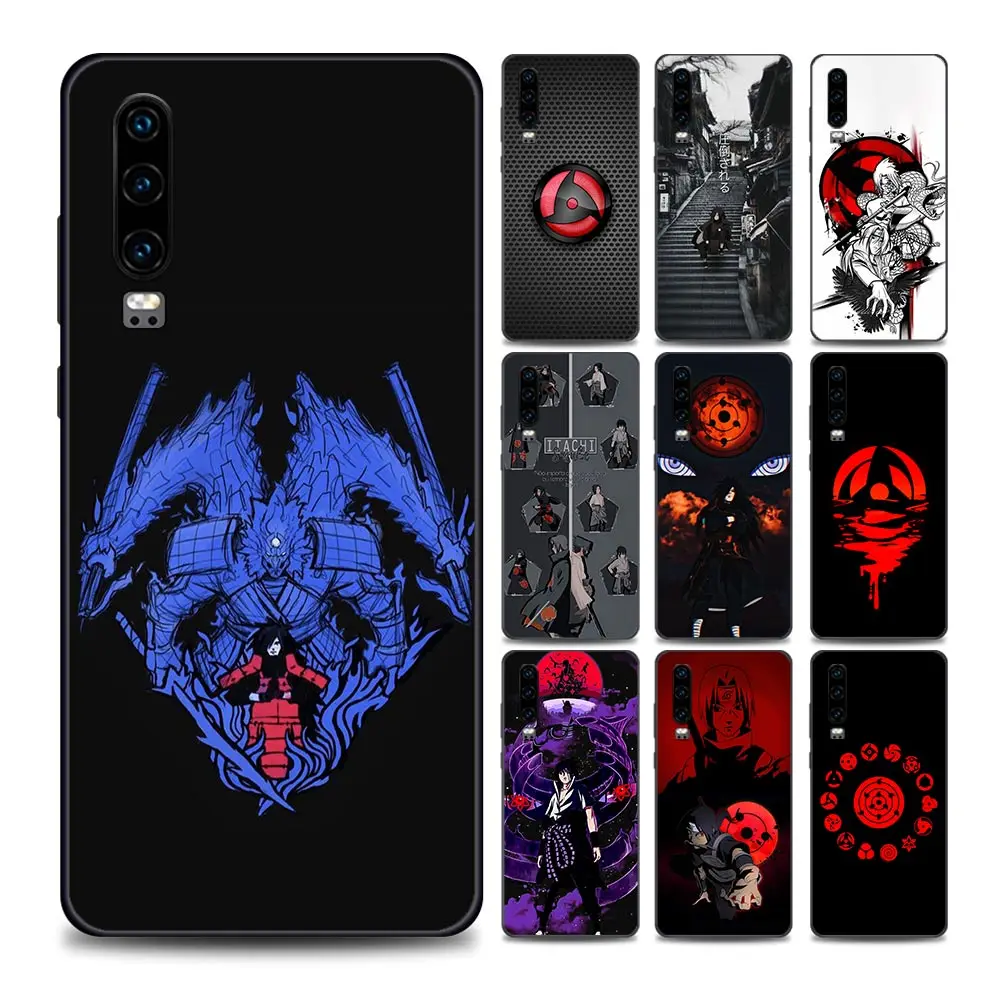 

Phone Case for Huawei P10 Lite P20 P30 P40 Lite P50 Pro Plus P Smart Z Soft Silicone Naruto Uchiha Madara Sasuke Itachi