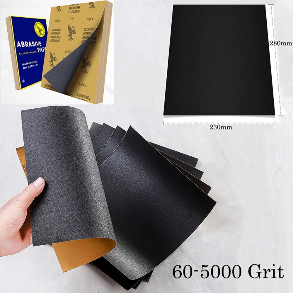 Наждачная бумага 60/80/100/120/150/180/220/240/280/320/360/400/5000/- зернистость 1-20 шт./комплект