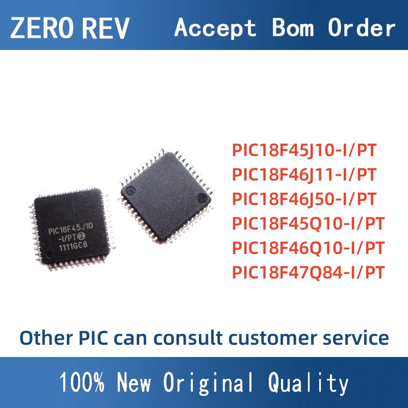 

PIC18F45J10-I/PT PIC18F46J11-I/PT PIC18F46J50-I/PT PIC18F45Q10-I/PT PIC18F46Q10-I/PT PIC18F47Q84-I/PT 8-bit MCUMicrocontrollers
