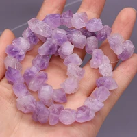 2 strands natural stones amethyst crushed irregular beaded for jewelry making diy necklace bracelet accessories gift party 38cm