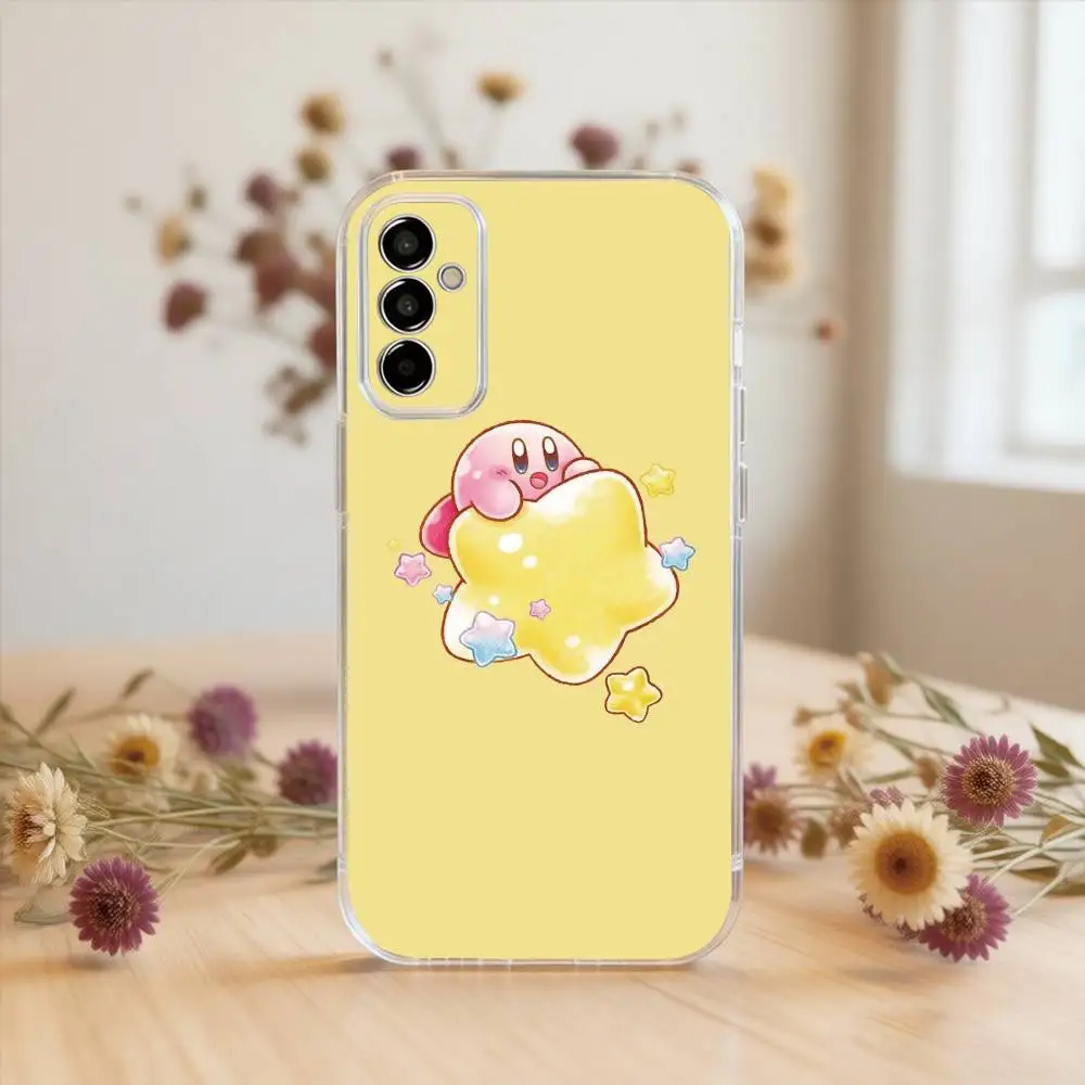 Фото Чехол для телефона с рисунком Pink P-Pixel K-Kirbys-KK для SamsungA10,12,20,21S,30,31,40,50,51,52,70,71, прозрачный чехол №5