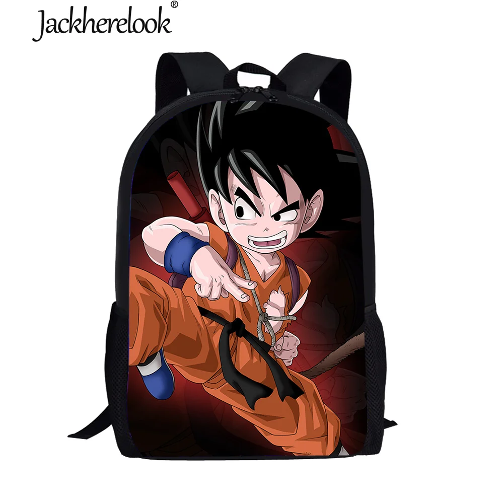 

Школьные ранцы Jackherelook с аниме «Драконий жемчуг», модные детские школьные ранцы для учеников, индивидуальный рюкзак