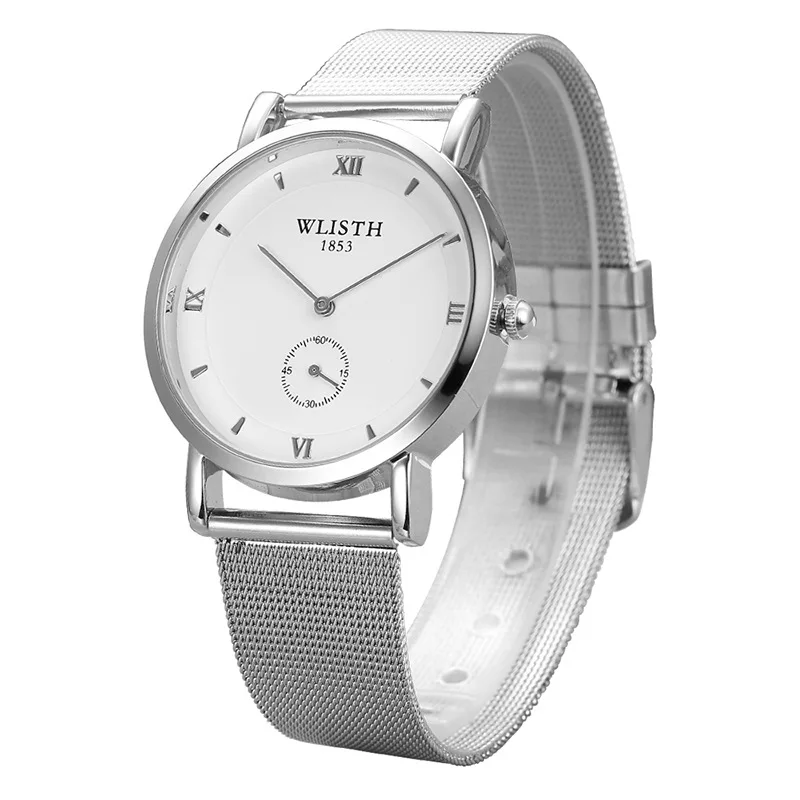 

2022 New Personality Small Seconds Dial Waterproof Watch Fashion Thin Steel Band Quartz Watch Simple Business Men's Watch