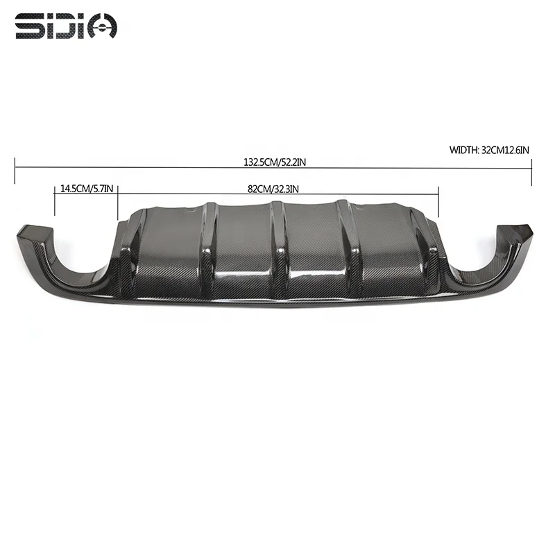 

New Carbon Fiber Car Bumper Lip Rear Diffuser For Infiniti Q50 2017-2018