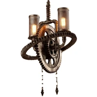retro industrial cafe bar chandelier iron vintage pendant lamp
