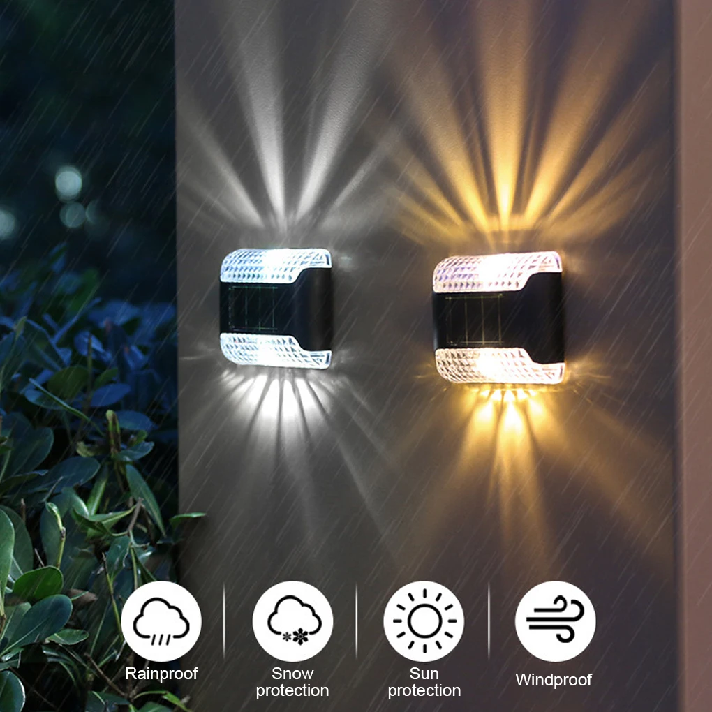 

4 шт., перезаряжаемые солнечные светильники для сада