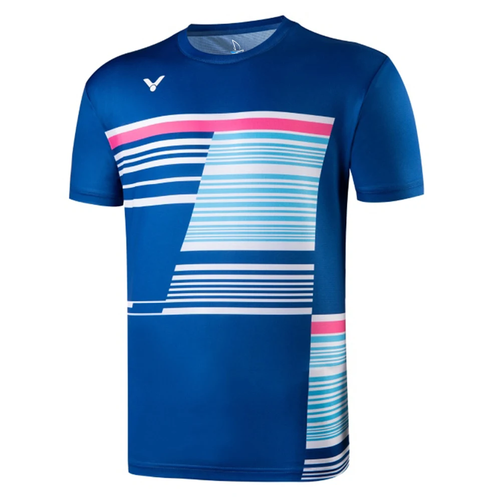 

Men's T-shirt Badminton Team Training Badminton Uniforms Table Tennis Clothes Printing T shirt Boys Breathable Sport Wears 6XL