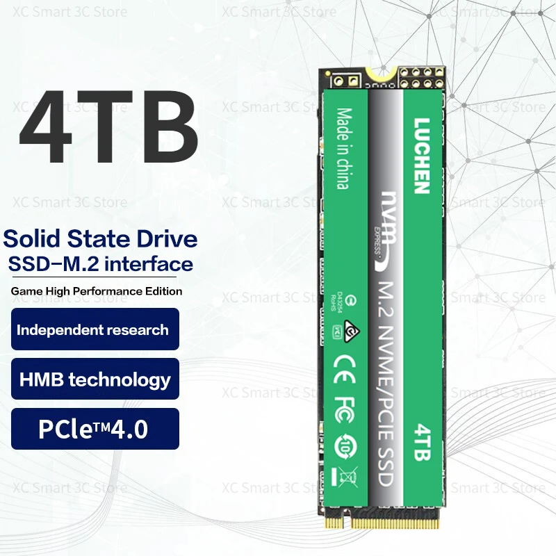 

SSD 8TB Original 4TB 2TB 1TB Solid State Drive Disk High Speed M.2 2280 PCIe 3.0 Ssd Nvme M2 Internal Hard Disk for Laptop Ps5