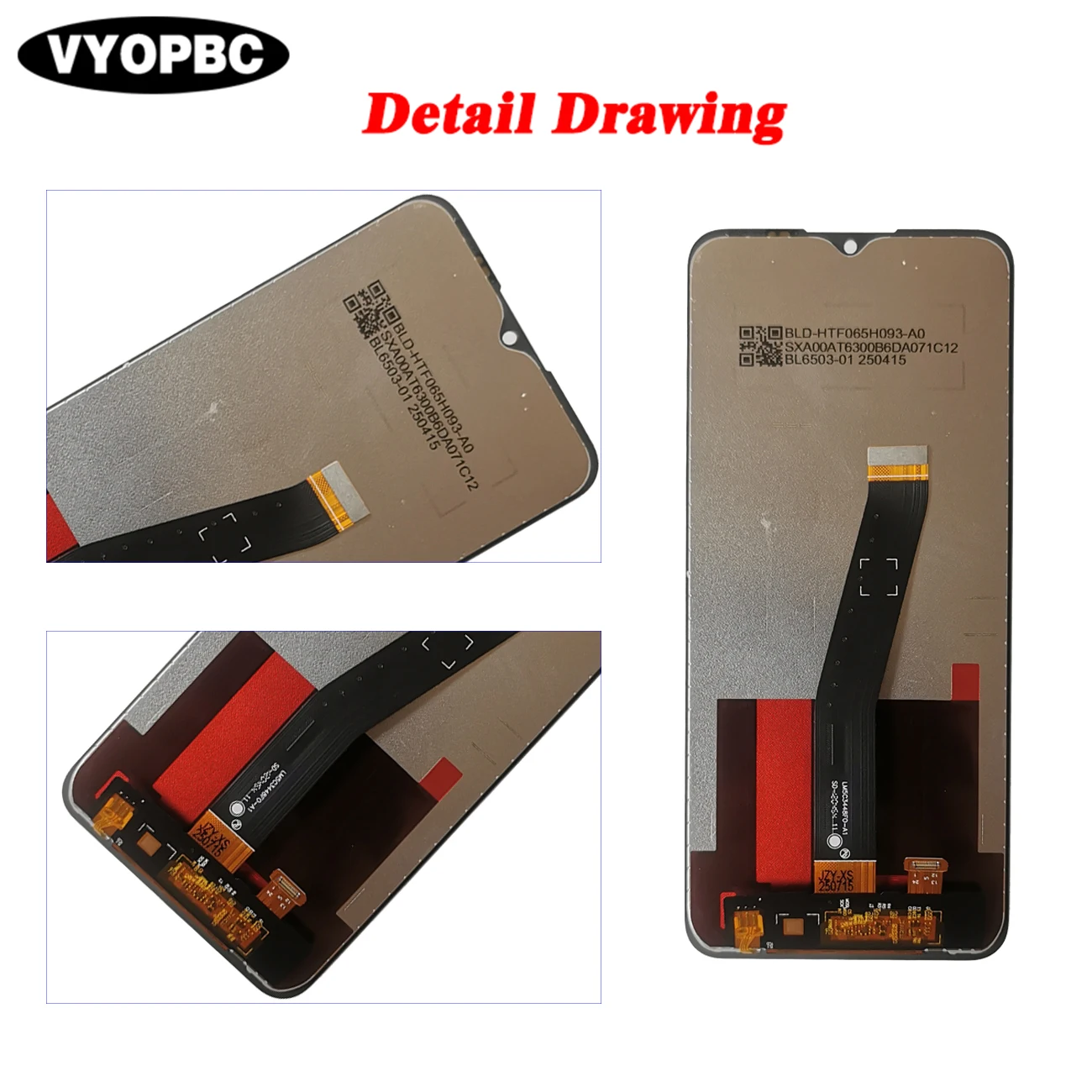 Фото Lcds для TCL 20Y 6156D дигитайзер сенсорного экрана для tcl 20E 6125F 6125D 6125A ЖК-дисплей в сборе, ремонт деталей Pantalla №4