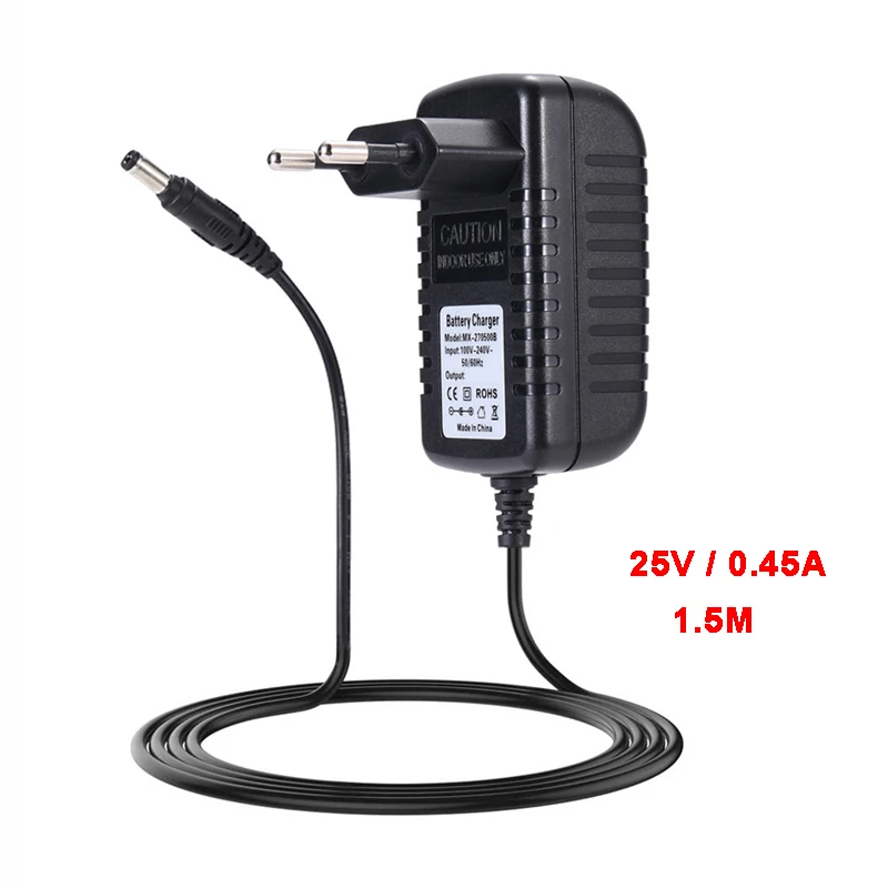 

25V 450mA Charger Adapter Power Supply Adaptor For Philips Vacuum Cleaner FFC6331 FC6333 FC6402 FC6401 FC6405 FC6168 EU/US/UK/AU