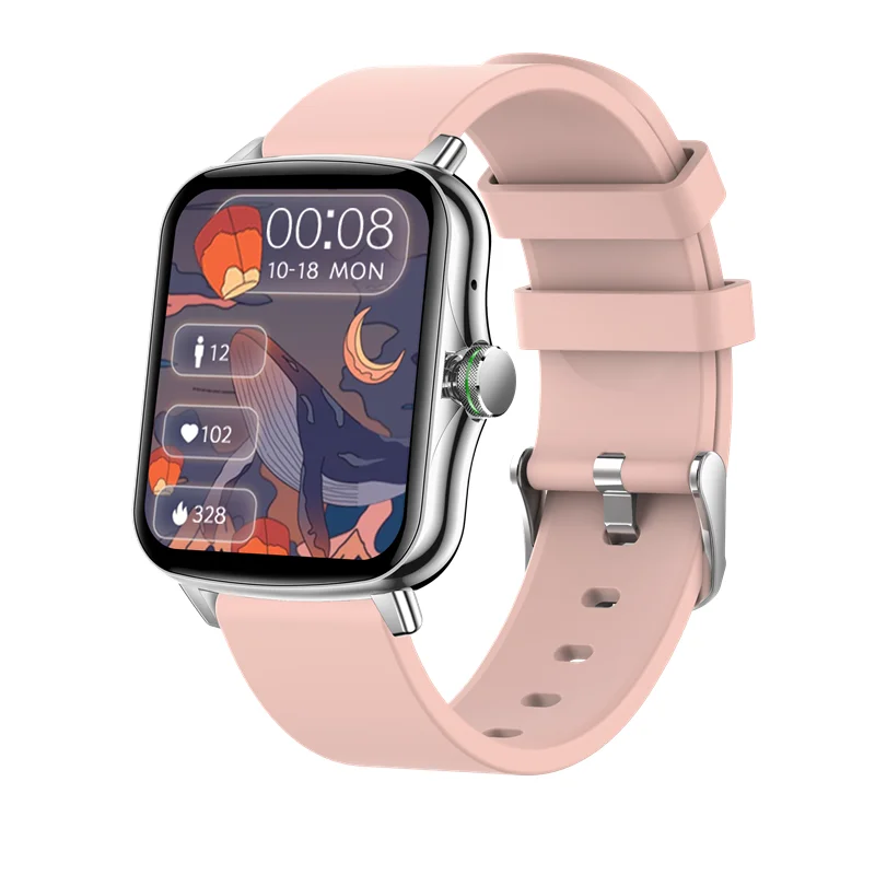 

Смарт-часы TK22 для мужчин и женщин, фитнес-трекер с поддержкой Bluetooth, с функцией звонков, прослушивания музыки, напоминаний о месяце, пульсоме...