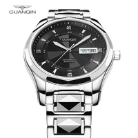 guanqin 2022 mens watch tungsten steel automatic mechanical watch japanese movement mens chronograph relogio masculino