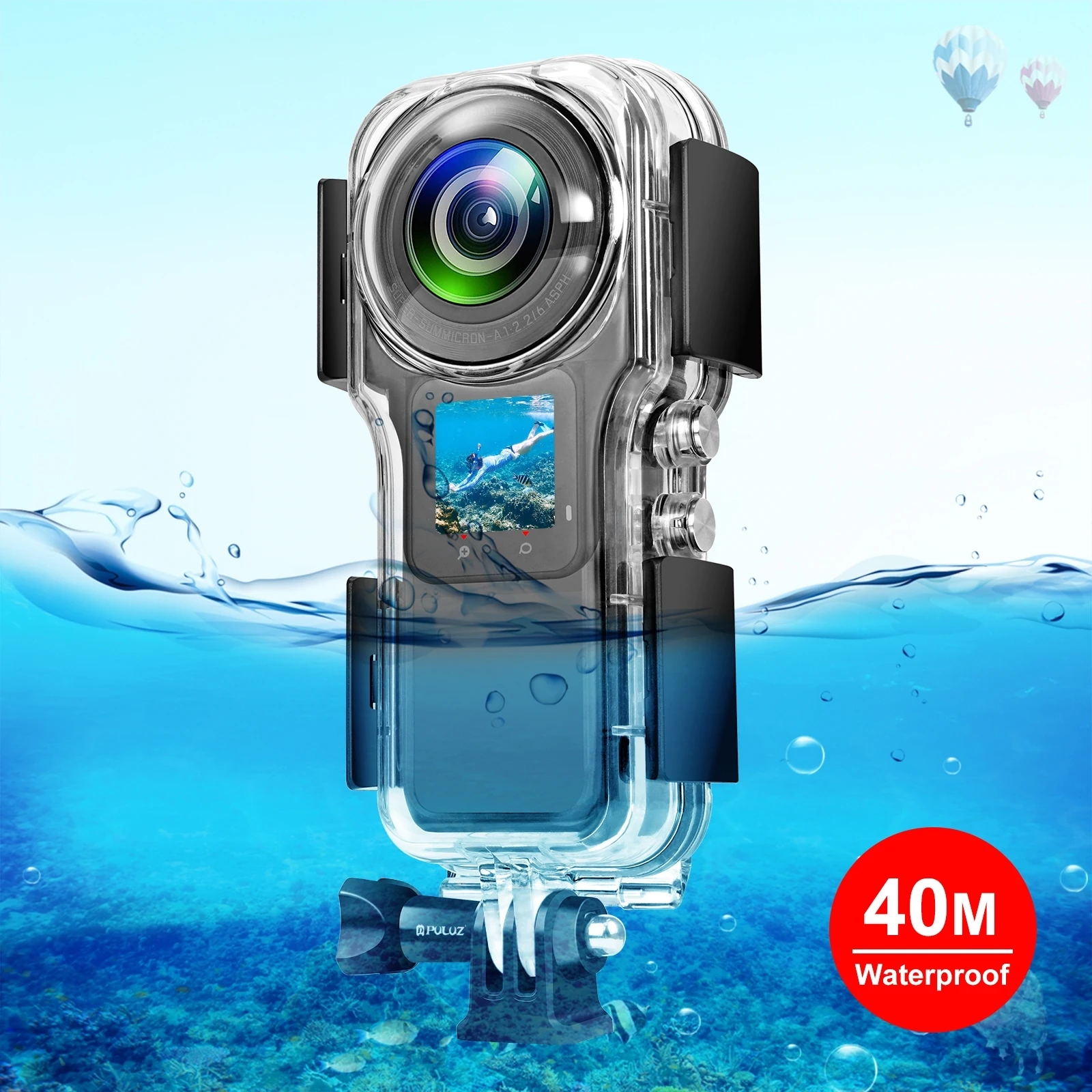 

Водонепроницаемый корпус для Insta360 One RS 1-Inch 360 Edition 40m Подводный