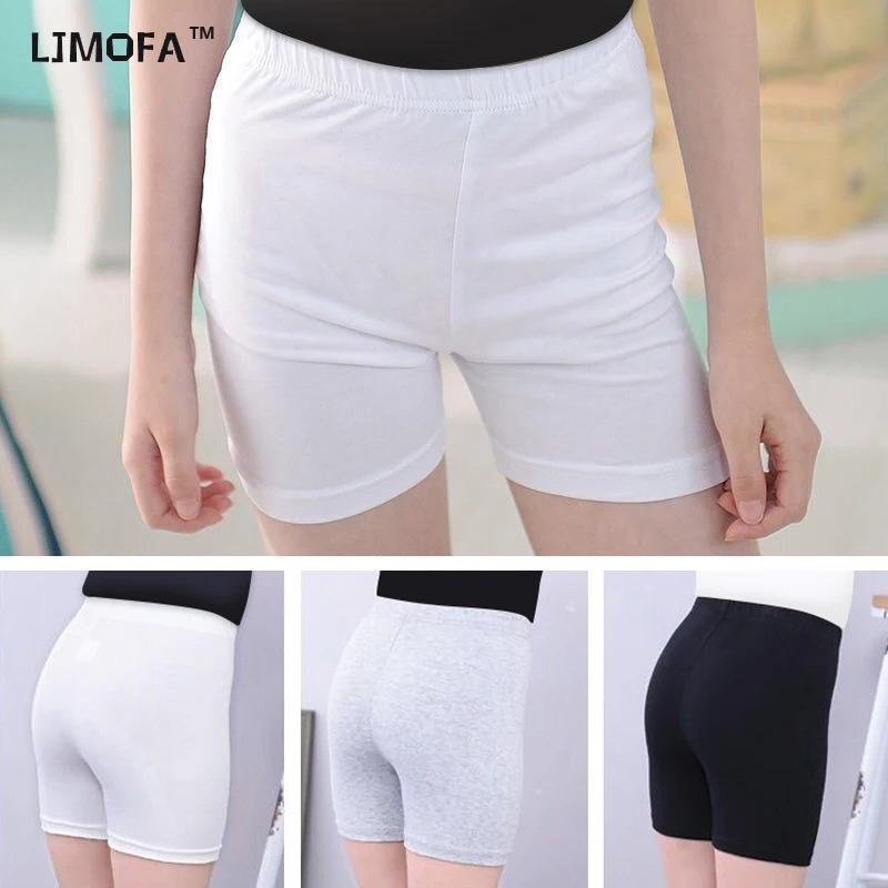 

LJMOFA 3-9T Kid Safety Shorts for Girl Tight High Waist Comfortable Under Skirt Shorts Summer Teen Girls Underwear Leggings D321