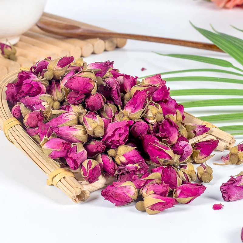 

2022 Flower Tea Rose Tea Pingyin Rose Bud Bud Flower Bud Dry-brewed Dried flowers Tea Beauty and Beauty Tea 100g tea pot