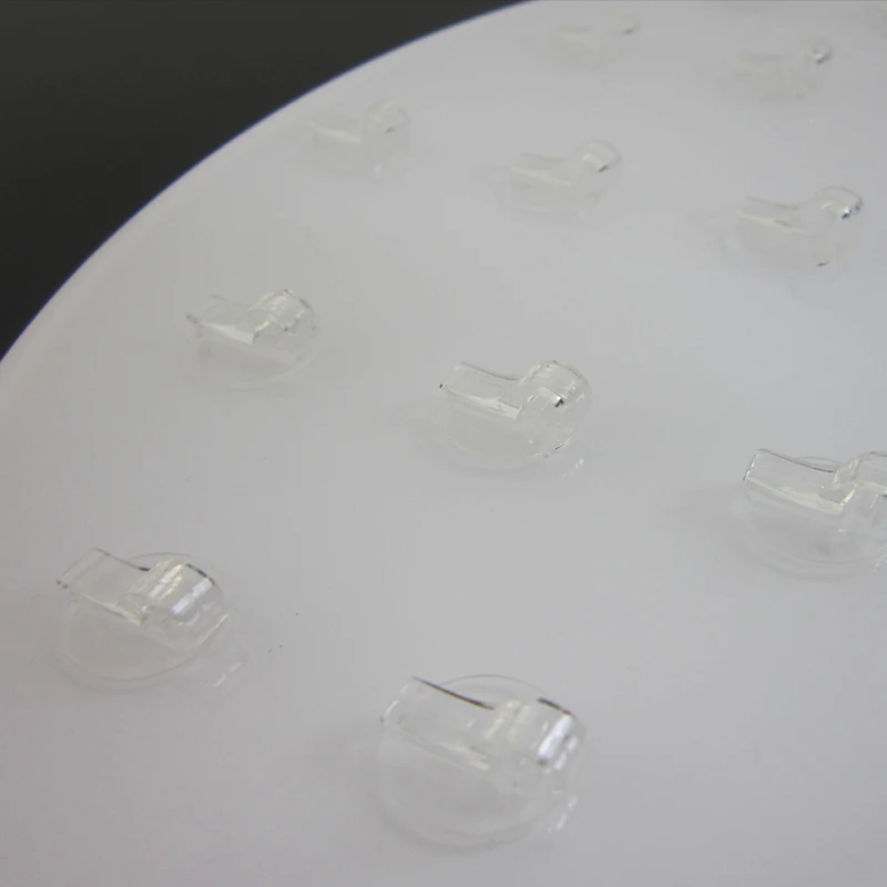 2022 New Hot Sale Acrylic White Ellipse Ring Jewelry Display Stand Organizer Case Holder Tray Showcase Rack Props