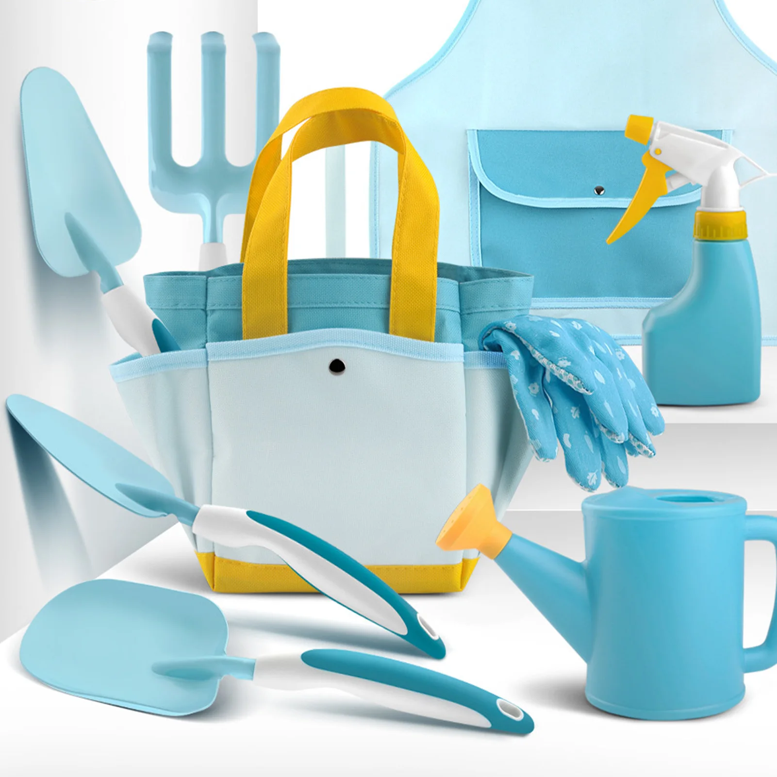 

Kids Gardening Tools Set Funny Children Garden Toys Kit Educational Gardening Toys Include Shovel Rake Watering Can Storage Bag