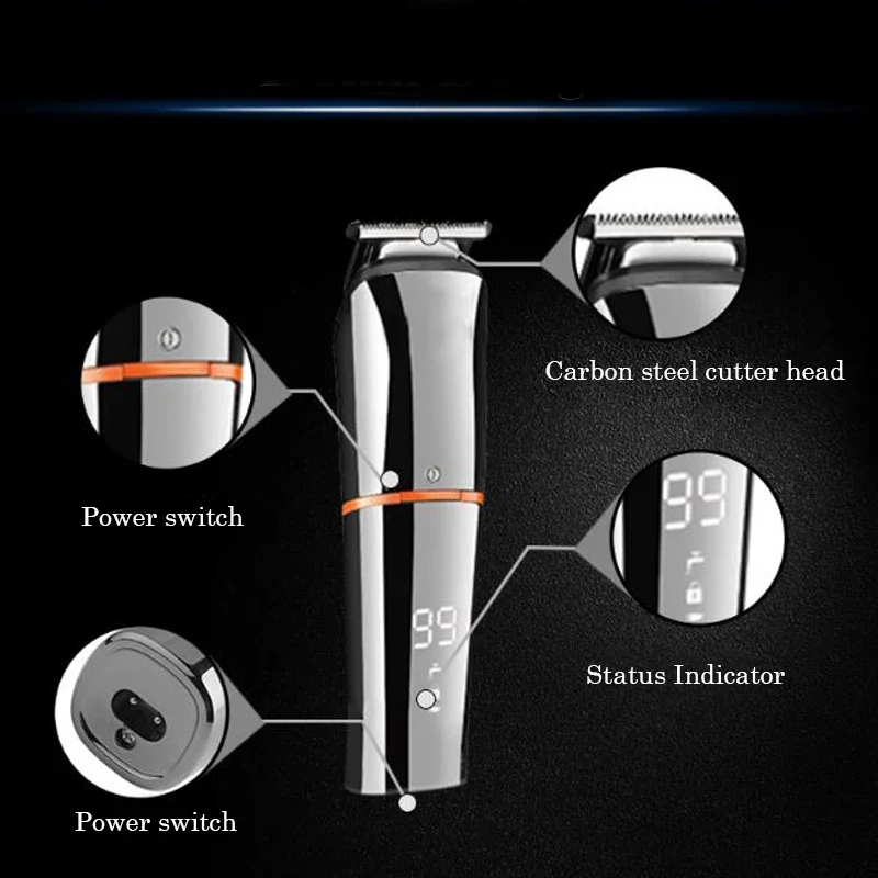 Машинка для стрижки волос аккумуляторная с зарядкой от USB