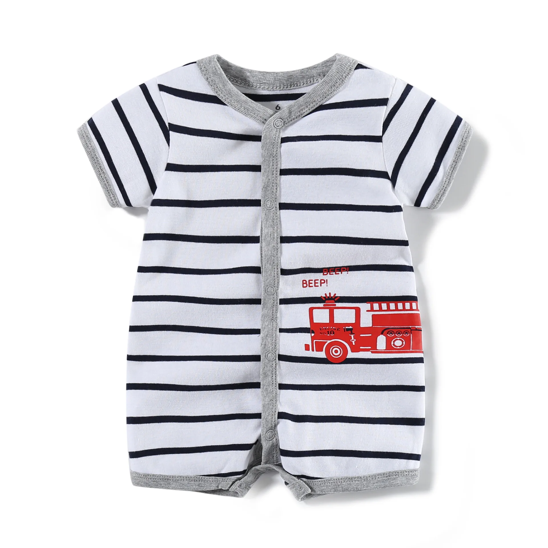 

Newborn Baby Boy Girl Clothes Infant Cartoon Animal Costumes Baby Clothing Rompers Summer Short Sleeve Jumpsuit Cotton Pajamas