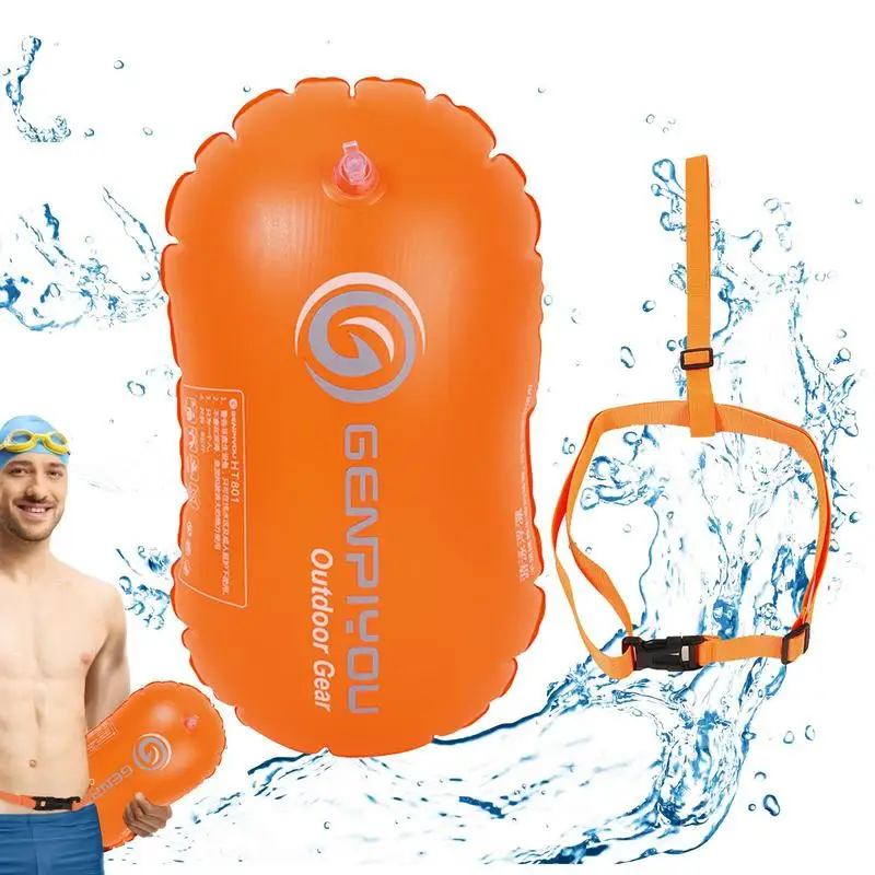 

Swim Buoy Highly Visible Safety Swim Buoy Tow Float Swim Safety Float Swim Bubble For Swimmers Snorkelers Kayakers