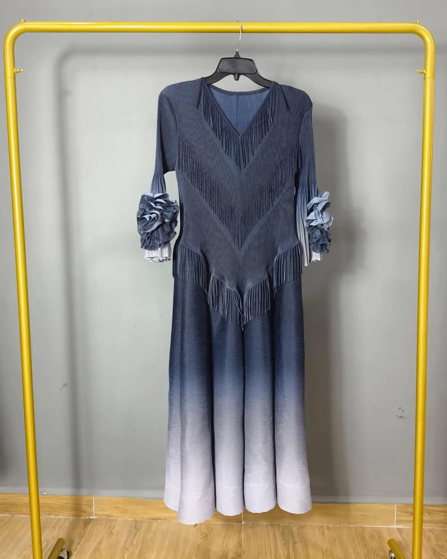 Женское плиссированное платье миаке ANLAN роскошные вечерние платья-трапеции с