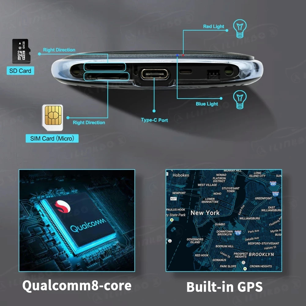 Carplay Ai Box Android авто беспроводной Apple UX999Max Автомобильный мультимедийный смарт-бокс