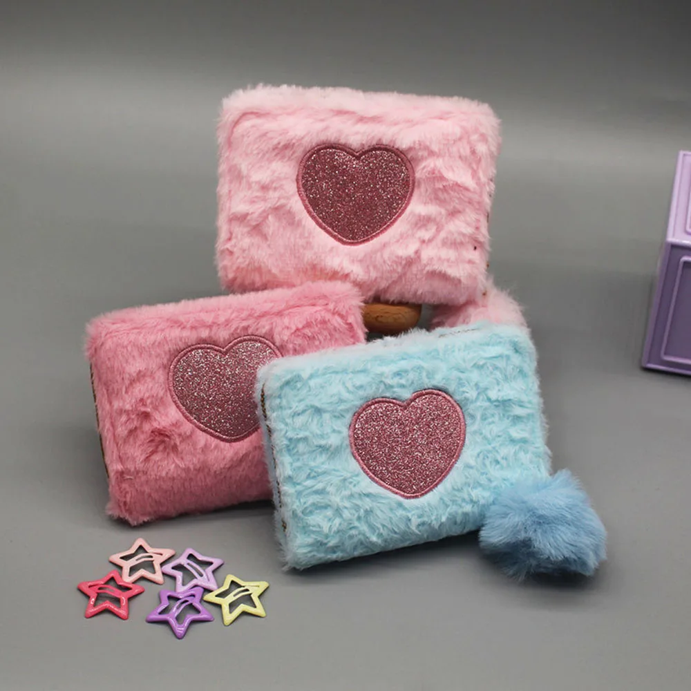

Cute Plush Small Purse Adorable Multipurpose Dating Wallet For Party