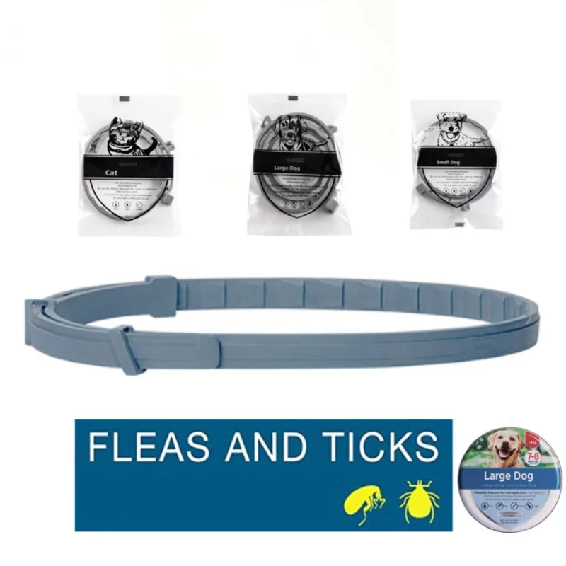 Ошейник для собак от блох и клещей защита пятен 8 месяцев выдвижные ошейники