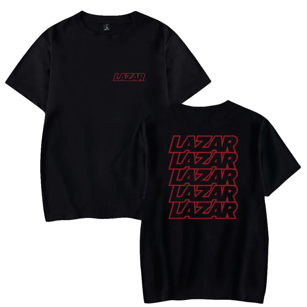 

LazarBeam Short Sleeve T-shirts Fashion Unisex Streetwear Harajuku Women Man Printing High Street Anchor Casual Pullovers