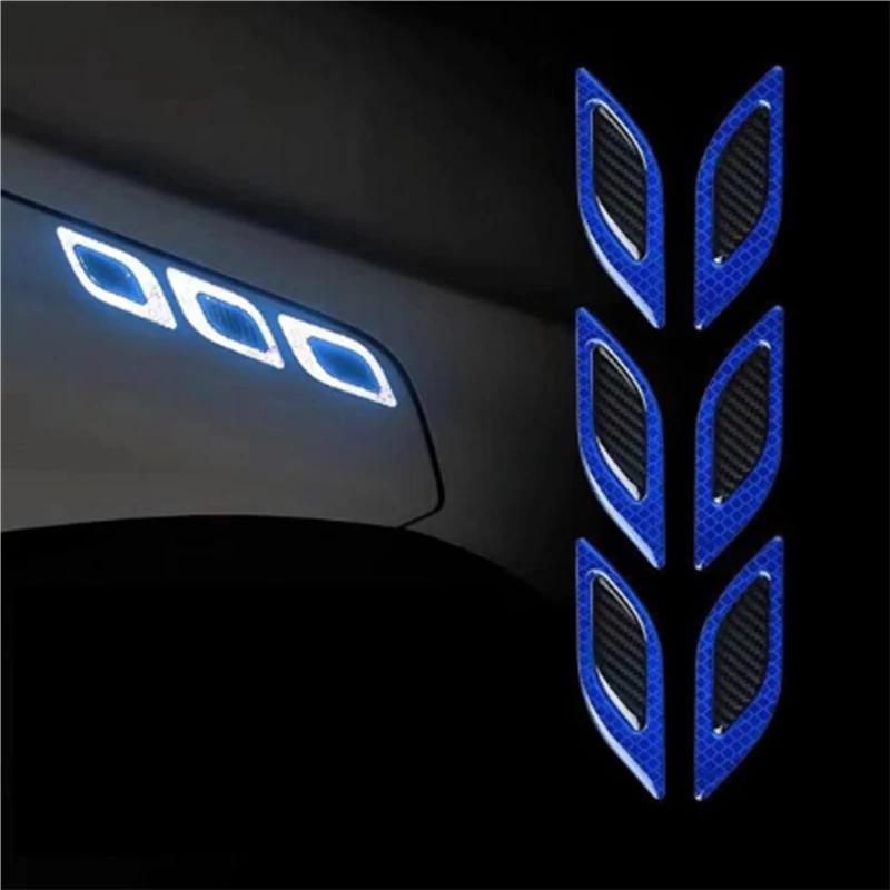 

6 шт./компл. автомобильные светоотражающие наклейки, предупреждающая наклейка с защитой от царапин для мото грузовика, автодв...