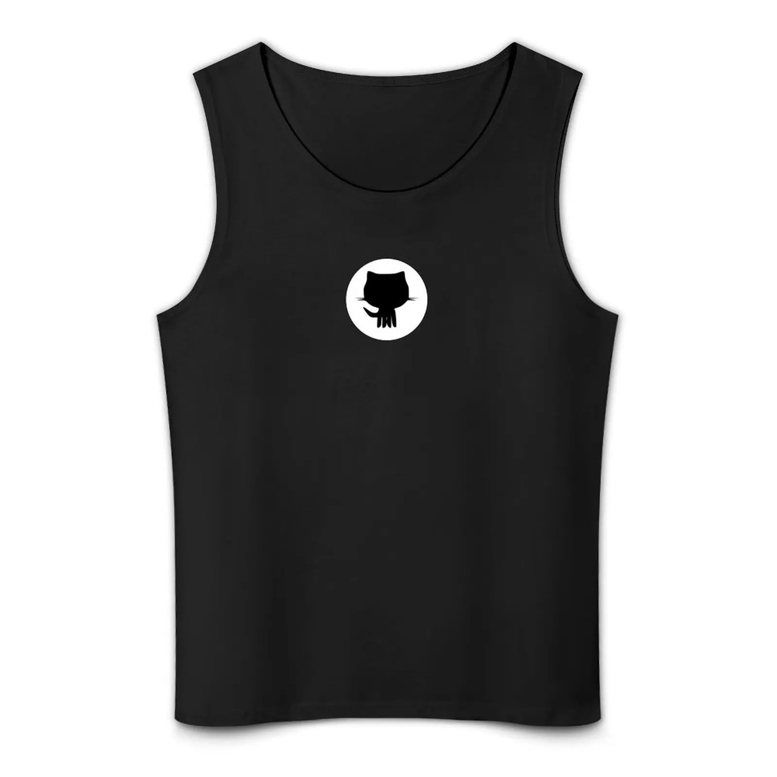 Фото Github черная майка японская футболка мужской топ для бодибилдинга для мужчин брендовая мужская одежда №4
