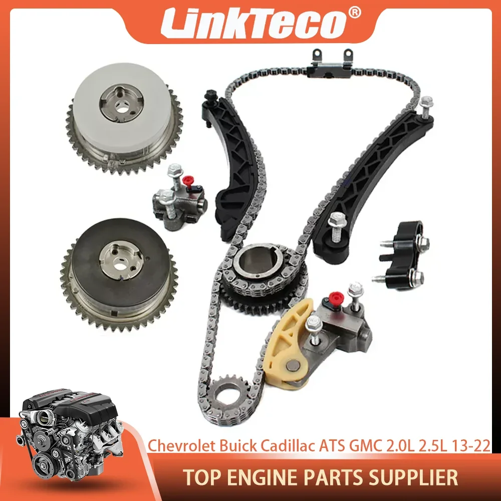 Фото Комплект цепи ГРМ с шестерней VVT для Chevrolet Malibu, Camaro, Equinox, Buick Envision, Cadillac ATS, GMC Terrain, Canyon 2.0L 2.5L 13-22 №1