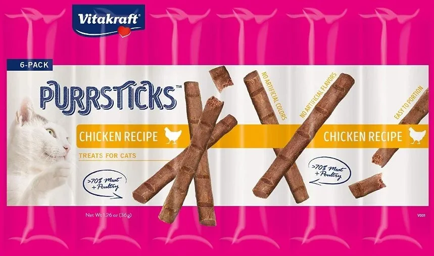 

Vitakraft PurrSticks Chicken Treats for Cats 6 count