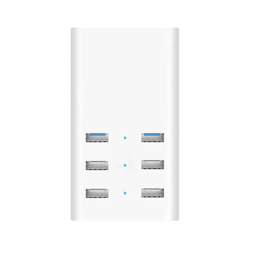 

Universal Intelligent USB Charger 6 Output Ports USB Fast Charging Converter Charging Indicator USB Charging Adapter