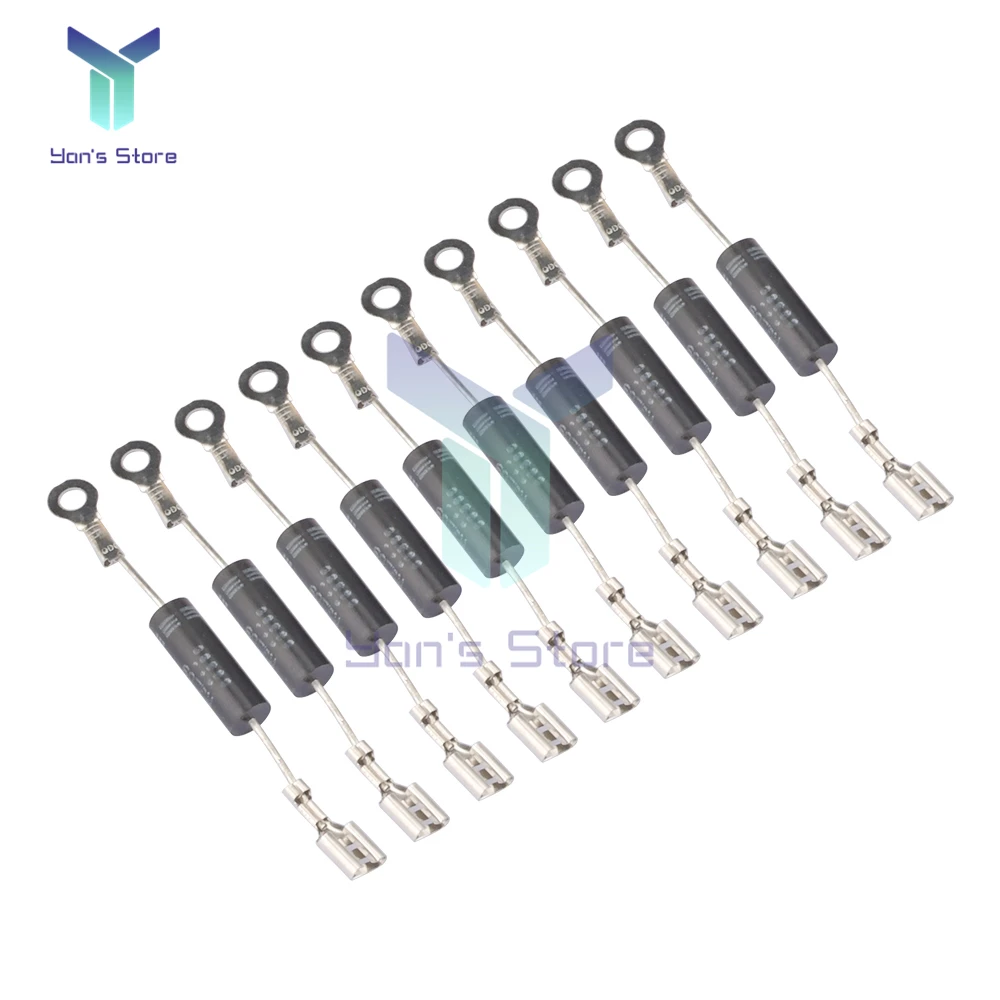 

10 шт./лот диоды для микроволновой печи, Высоковольтный диодный выпрямитель, однонаправленный Универсальный диод, замена T3512 HVM12