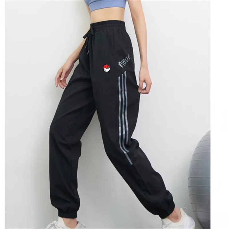 2023 Spring Leisure Women's Golf Pants Women's Fashion Loose Leggings Clothing Golf Quick Dry Elastic Waist Fashion Golf Pants