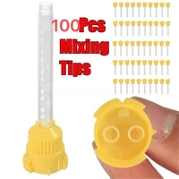 mixing head 100pcs mixing head dental tools disposable injection head impression material mixing head rhubarb head