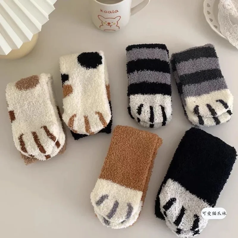 Носки Женские уютные зимние кавайные чулочно-носочные изделия стильные