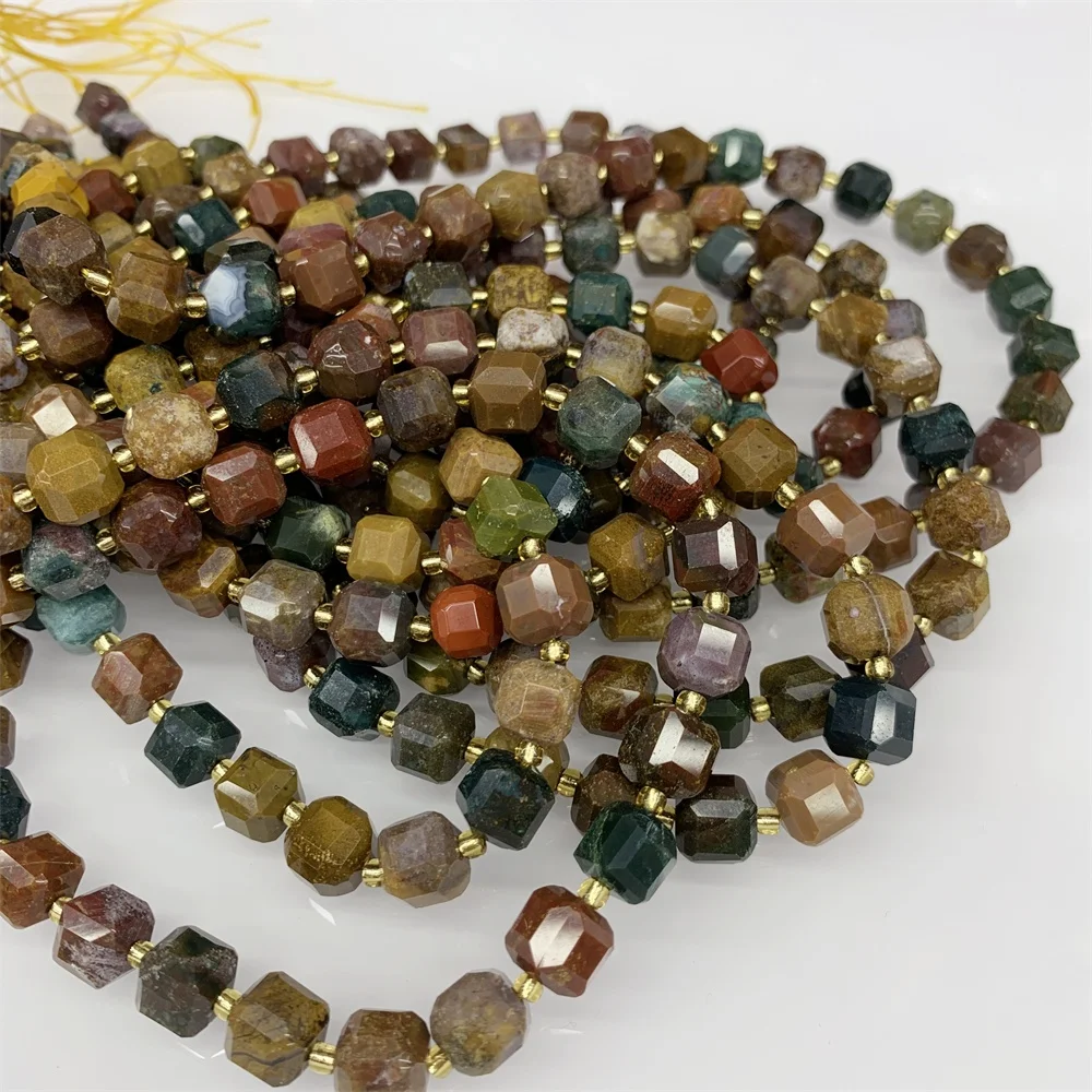 Бусины Из Натурального Моха агата сахара 8-9 мм граненые бусины из для