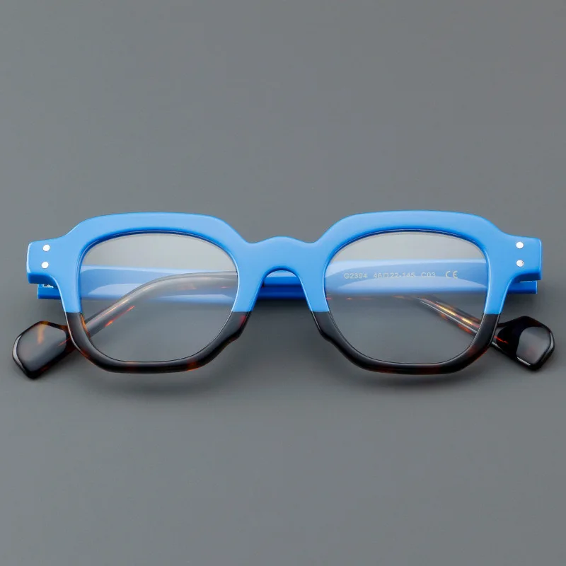 Ретро ацетатная оправа для оптических очков квадратная может быть оснащена
