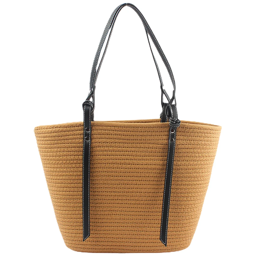 

Womens Cross Body Sling Bag Woven Beach Fashion Tote Weaving Shoulder Handbag Bags Miss