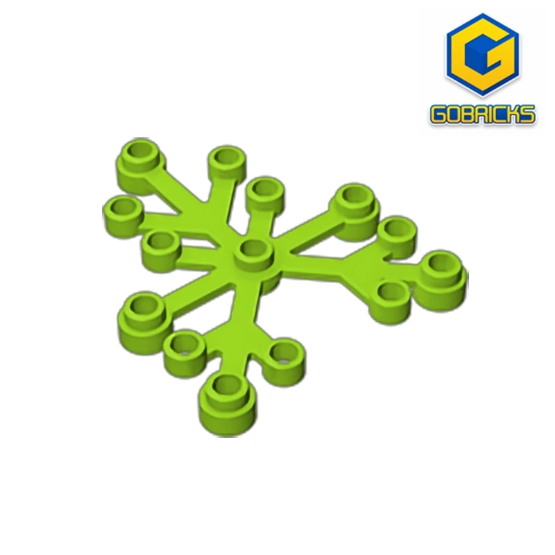 Опеределение товара: Растительные листья Gobricks GDS-1437 6 x 5 совместимые с Lego 2417 DIY Детали Собираемые строительные блоки Tech on.