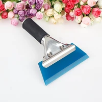 1pcs car film scraper tool window squeegee water wiper handled rubber ice scraper blade auto cleaning and maintenance supplies