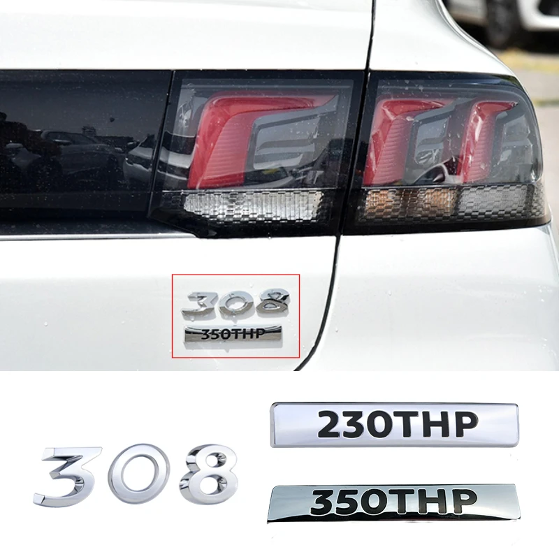 

Наклейка для заднего багажника автомобиля, цельная деталь для Peugeot 308 308S 3008 107 307 207 208 508 2008 306 406 103 106, аксессуары