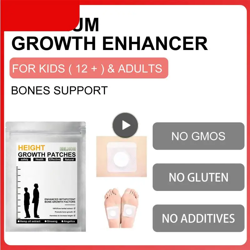 

Foot Heightening Patch Unisex Non Hormone External Foot Pads Promote Body Growth Height Growth Foot Patch Foot Health Care