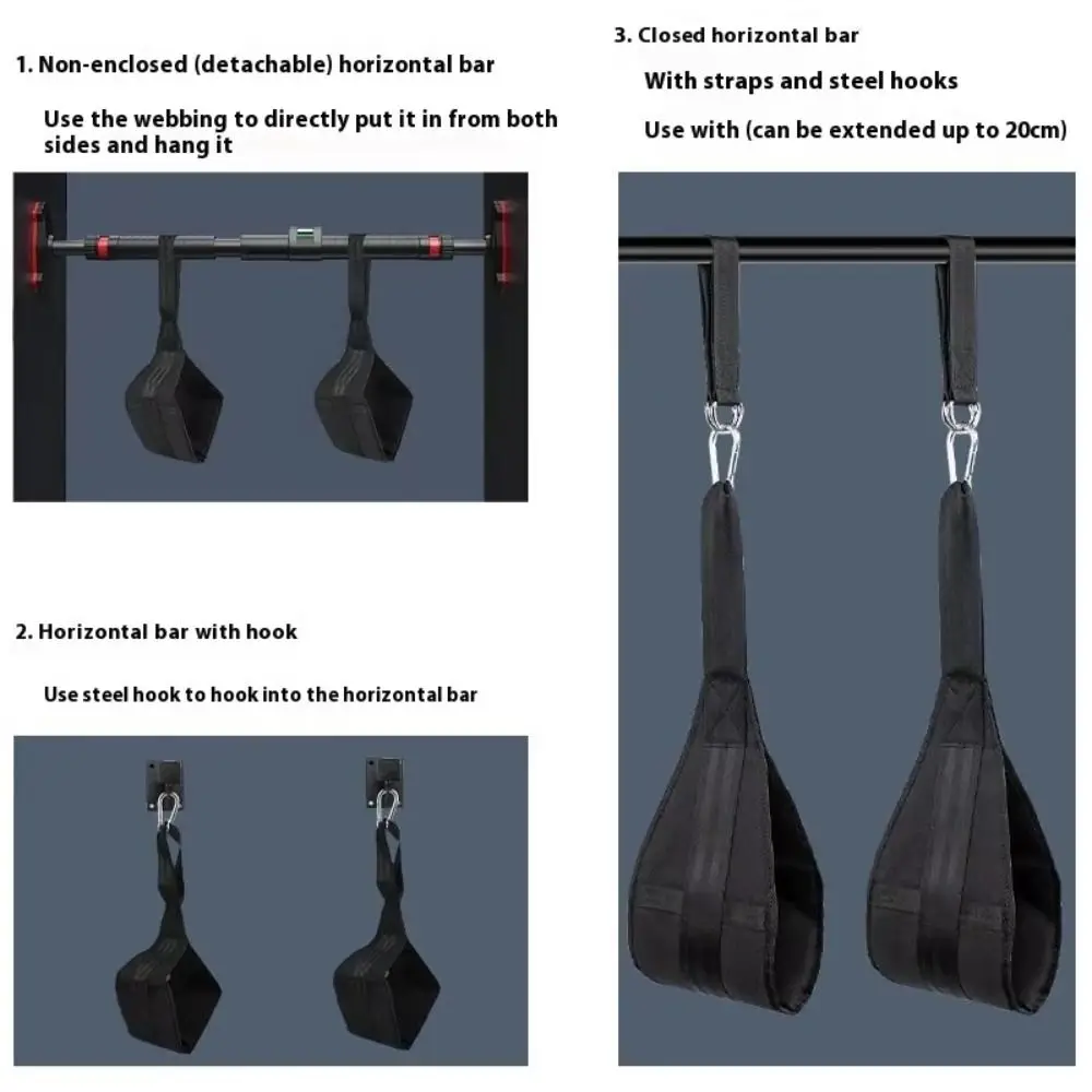 Фото Подвесные ремни для фитнеса AB Sling Straps: вспомогательный пояс для тренировки мышц ног, устойчивый к разрывам №3