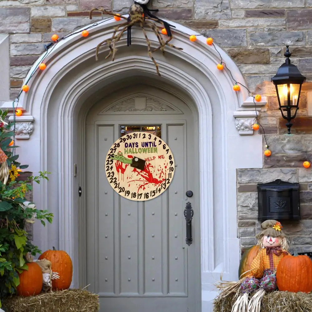 

Indoor Halloween Decorations Spooky Wooden Halloween Countdown Calendars Creative Home Decorations Holiday Pendants